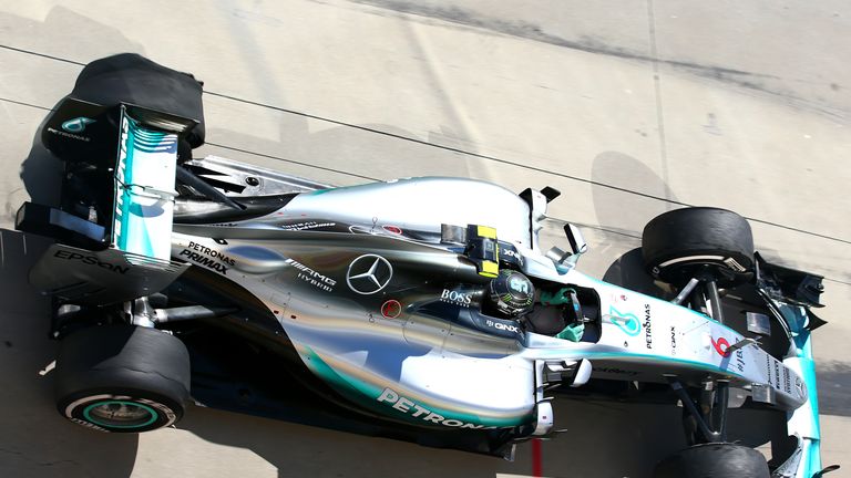 Nico Rosberg's punctured tyre in the Hungarian GP