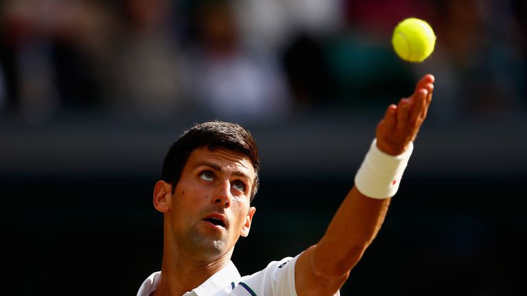 Novak Djokovic wasn't troubled in his quarter-final victory