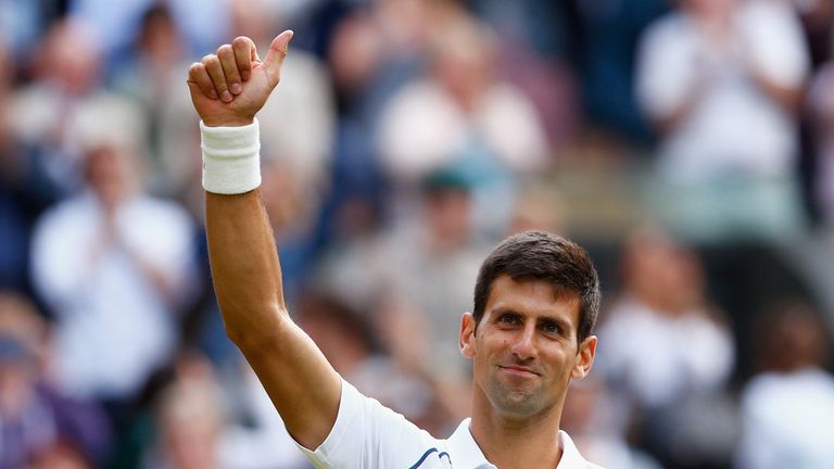 The top seed beat Marin Cilic 6-4 6-4 6-4 