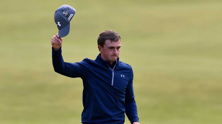 Paul Dunne during the third round of the 144th Open at St Andrews