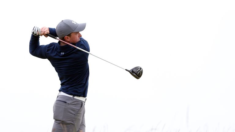 Ireland's Paul Dunne tees off during day four of The Open Championship 2015 at St Andrews, Fife.