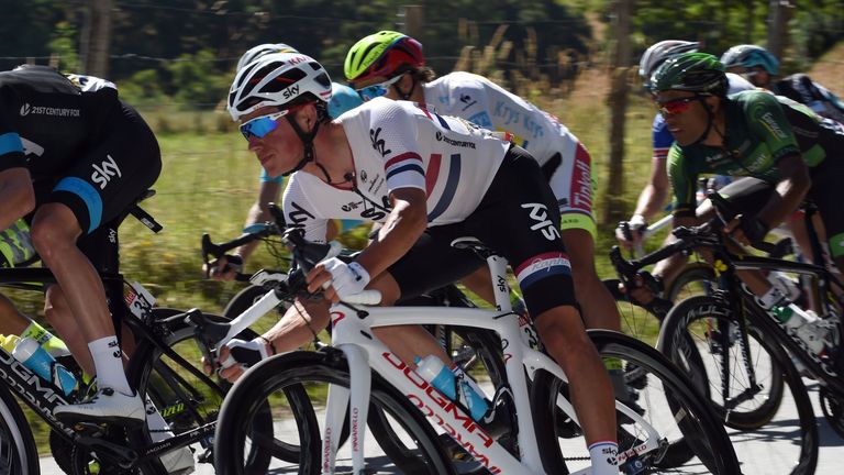 Peter Kennaugh on stage seven of the 2015 Tour de France