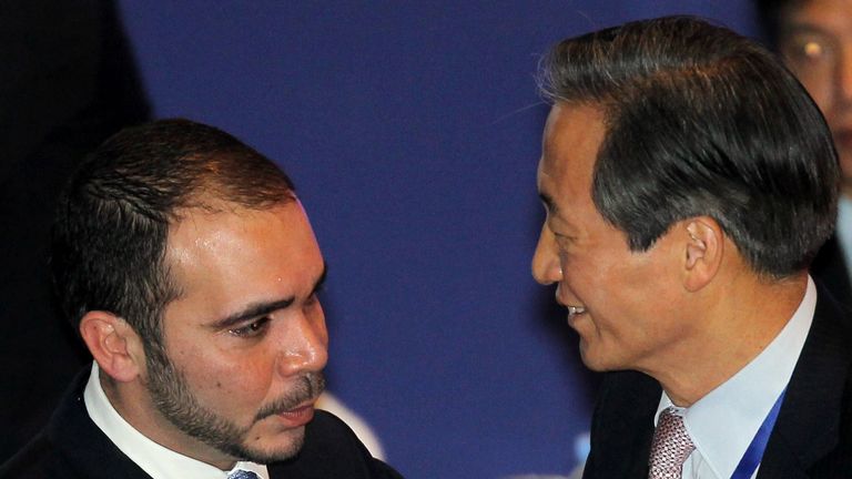 Jordan's Prince Ali bin al-Hussein replaced Mong-Jung as FIFA vice president