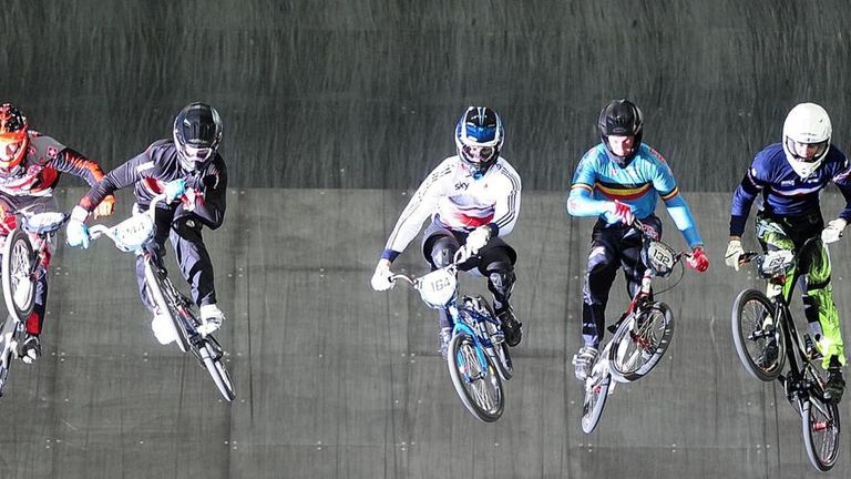 Quillan (centre right) has been learning the mental tools needed to deal with a tough competitive sport 