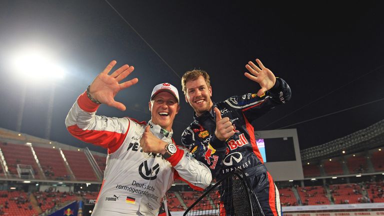 Michael Schumacher and Sebastian Vettel: Won six consecutive Nation Cups