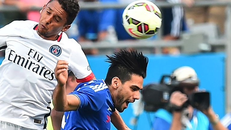 Chelsea new boy Radamel Falcao came on for the last 20 minutes against Paris Saint-Germain