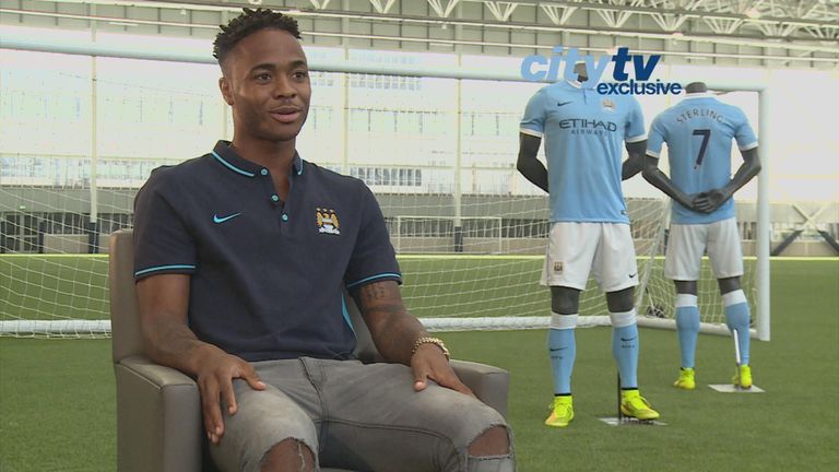 Raheem Sterling opens up after sealing his Man City move on Tuesday (Pic courtesy of City TV)