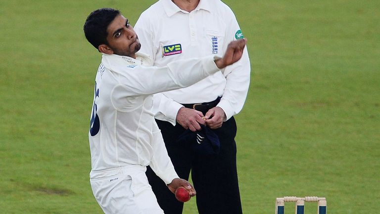 Ravi Patel in action for Middlesex