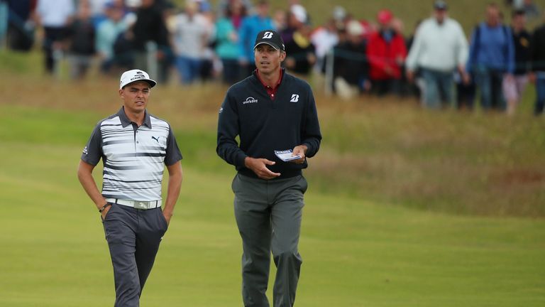 Rickie Fowler heads in to the final round two off the lead