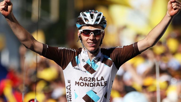 Romain Bardet won stage 18 solo out of the breakaway