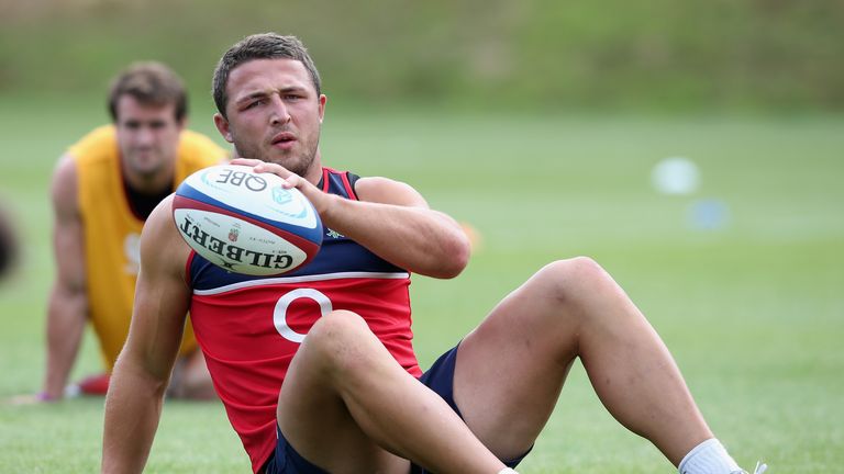 Sam Burgess has been lining up at centre during England training