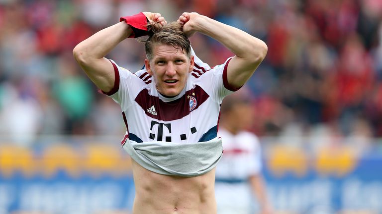 Bastian Schweinsteiger: About to exchange his Bayern Munich shirt for a Manchester United one