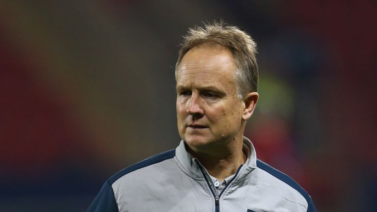 Sean O'Driscoll the coach of England U19 looks on prior to the International friendly match between England U19 and Ital