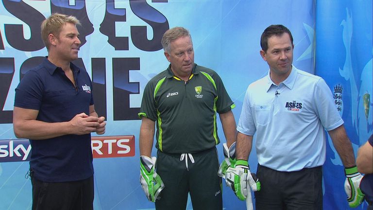 Shane Warne, Ian Healy, Ricky Ponting