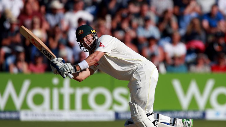 Australia's Shane Watson during the First Investec Ashes Test at the SWALEC Stadium, Cardiff