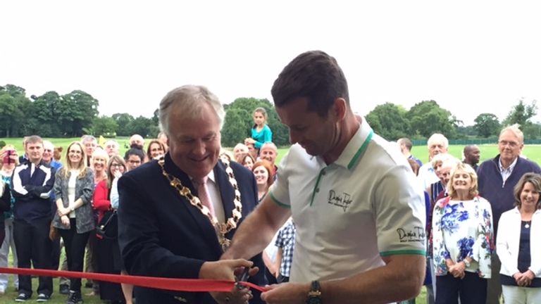Shay Given (right): Opening a new golf academy in Cheshire