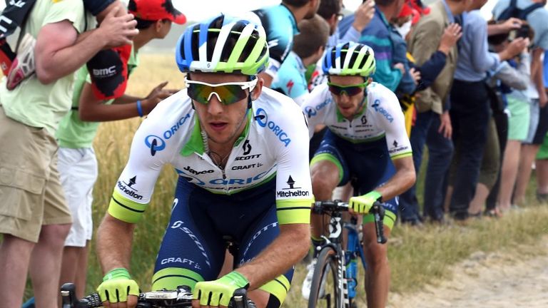 Simon Yates (left) and Adam Yates (right) on stage four of the 2015 Tour de France