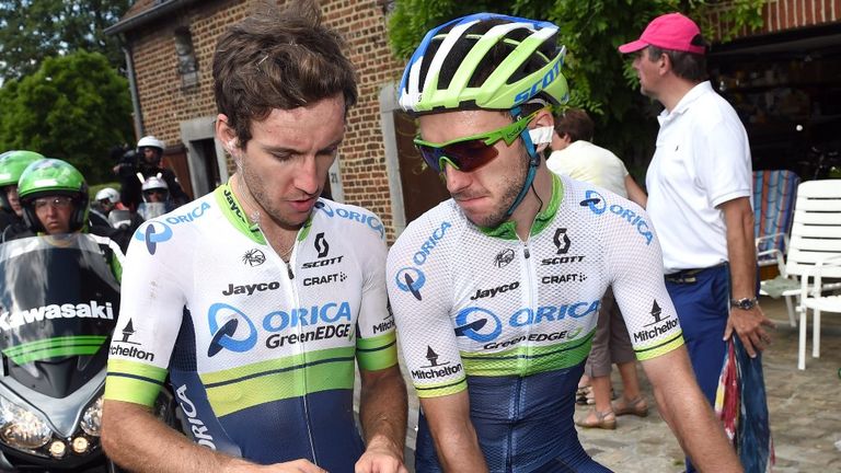Simon Yates (left) and Adam Yates (right) on stage four of the 2015 Tour de France