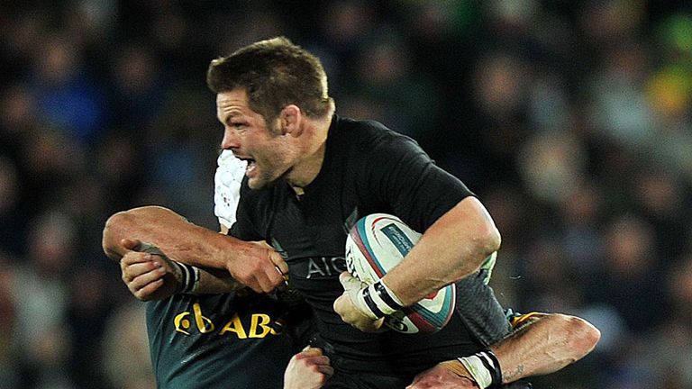 New Zealand's flanker and Captain Richie McCaw