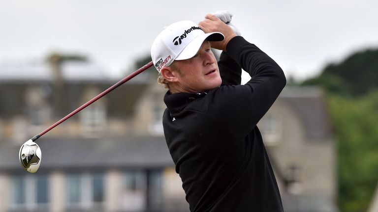 Wales' Jamie Donaldson tees off on the 2nd during day five of The Open Championship 2015 at St Andrews, Fife.