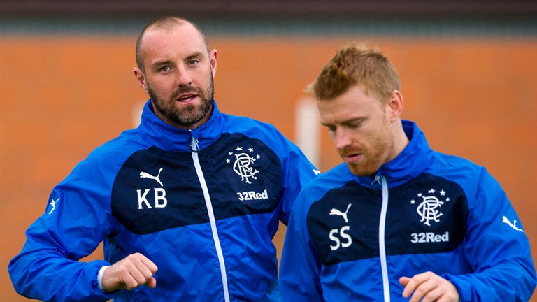 Steven Smith (right) has been reunited with former Rangers team-mate Kris Boyd (left) at Kilmarnock