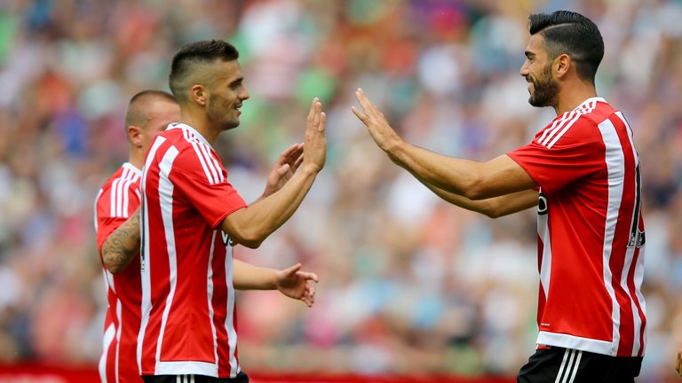 Tadic starred for Southampton while Pelle got on the scoresheet