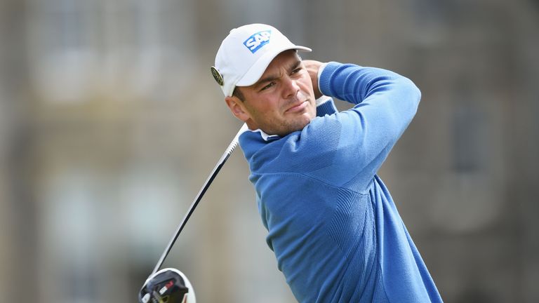 Martin Kaymer of Germany tees off on the 2nd hole during the first round of the 144th Open Championship on 16 July, 2015