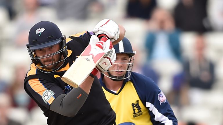  Yorkshire Vikings' Tim Bresnan in action during the Natwest T20 North Division match at Edgbaston, Birmingham