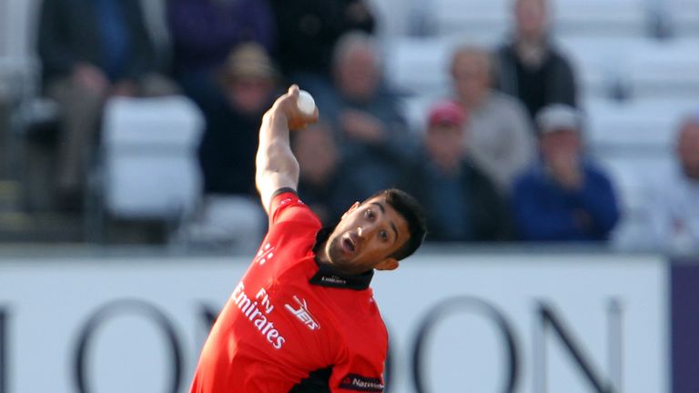 CHESTER LE STREET, UNITED KINGDOM JUNE 20: Usman Arshad of Durham Jets during The Natwest T20 Blast match between Durham Jets and Leicestershire Foxes at T