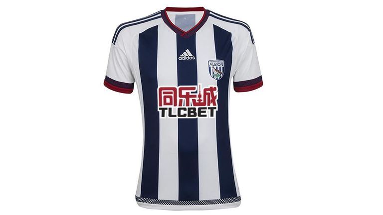 West Brom's home kit sees a return to the classic stripes after a season of pinstripes. 