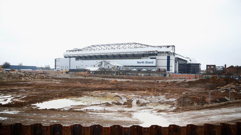 Building begins at White Hart Lane for the new Spurs stadium