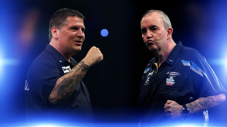 World Matchplay Darts Gary Anderson and Phil Taylor