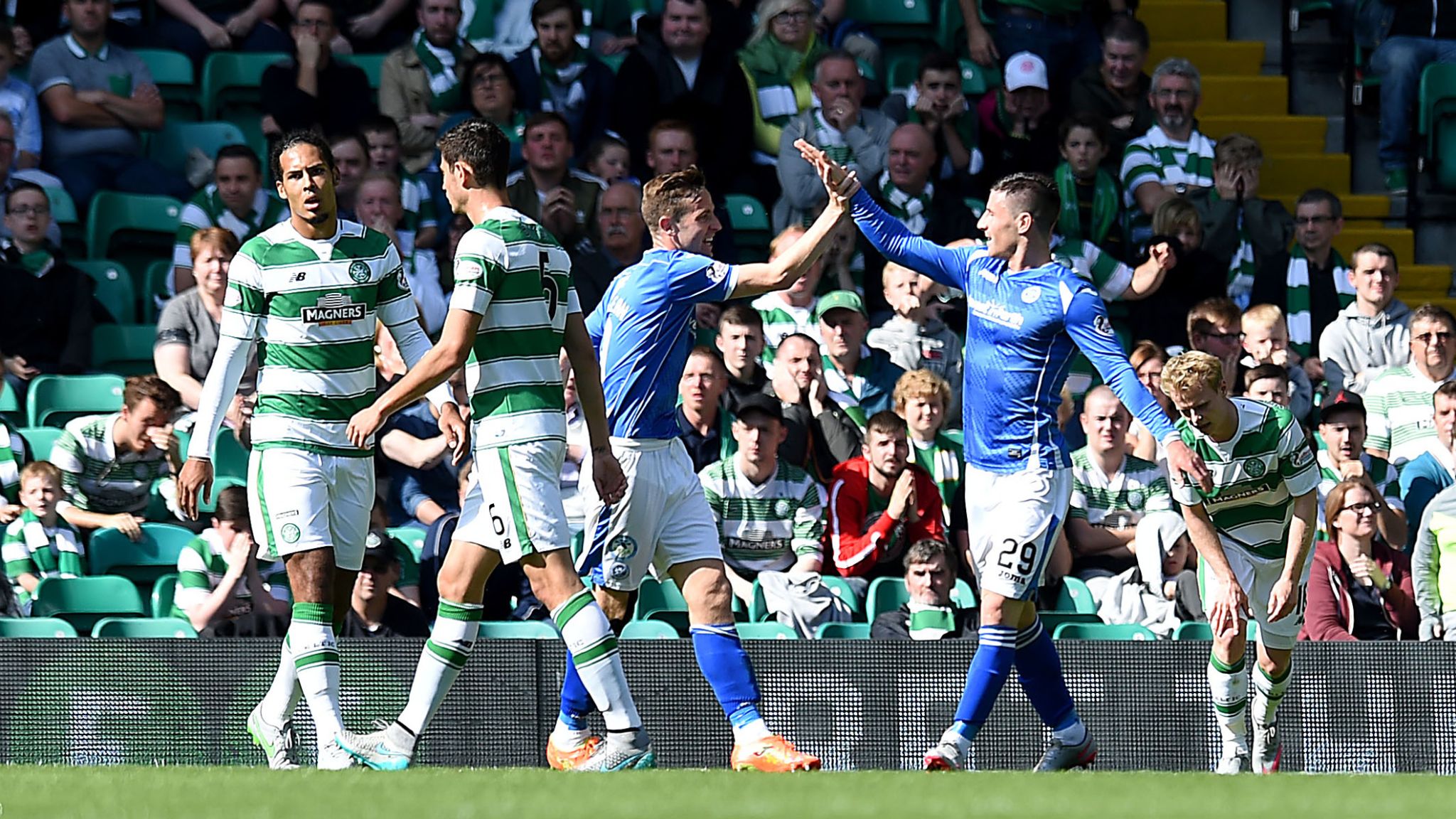 Celtic 31 St Johnstone Celtic come from behind to go top Football