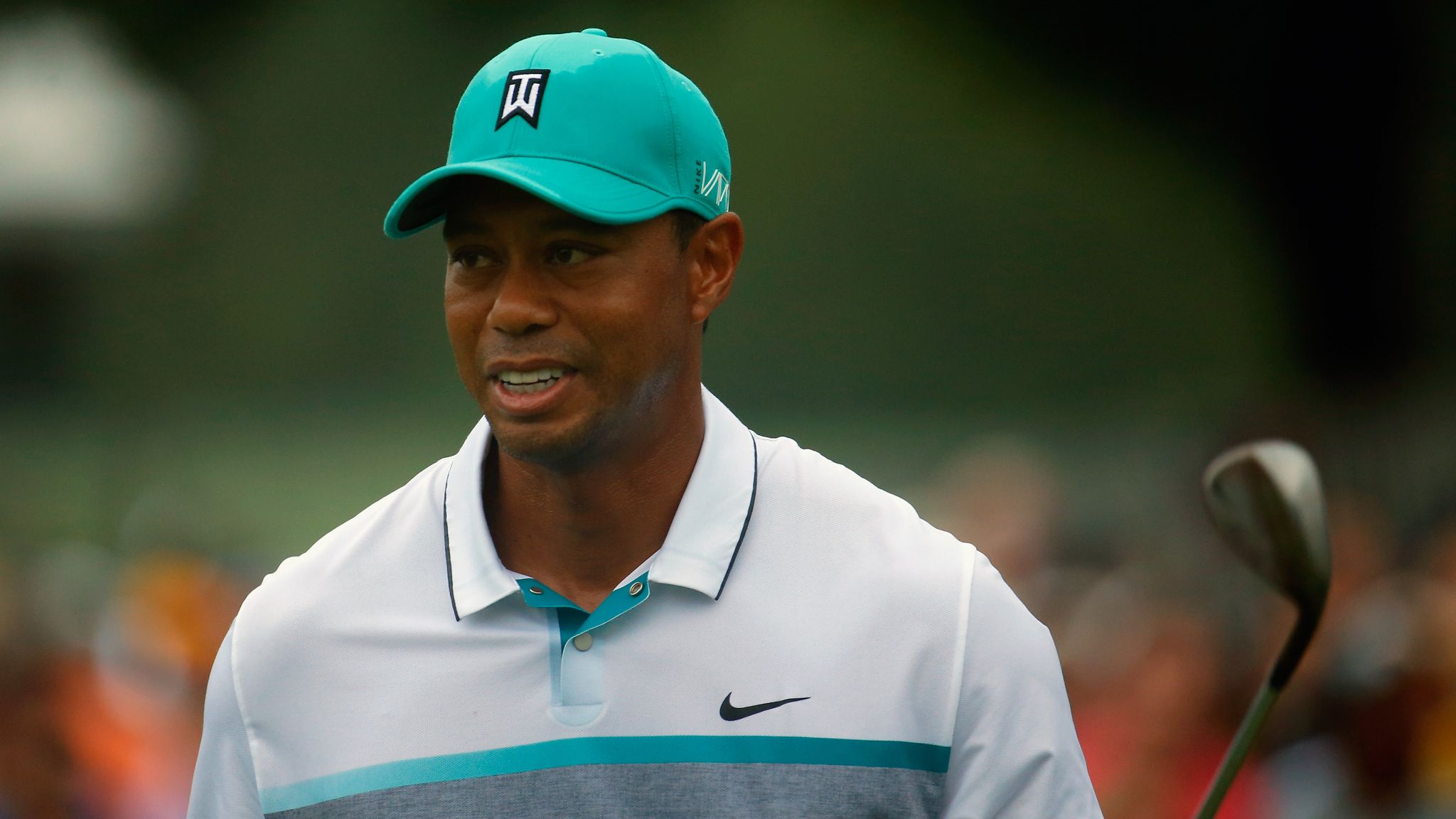 Tiger Woods shoots 64 in opening round of Wyndham Championship Golf