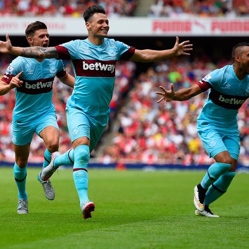 Arsenal shocked by West Ham