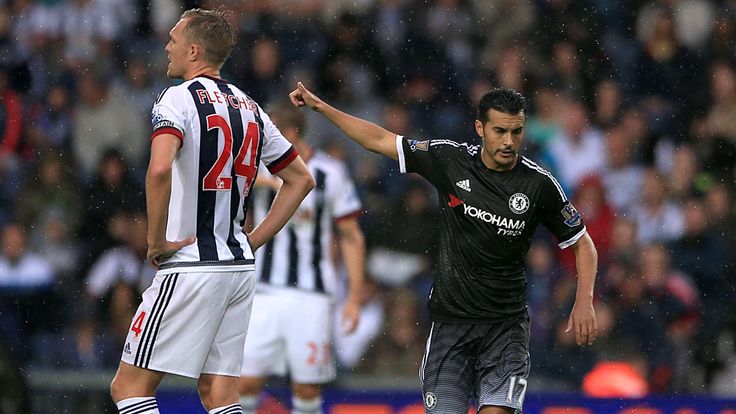 Chelsea's Pedro celebrates 