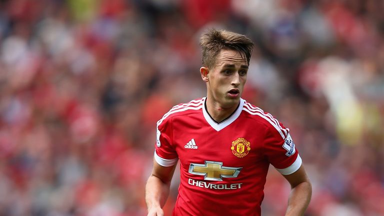 Adnan Januzaj of Manchester United in action during the Barclays Premier League match between Manchester United and Newca