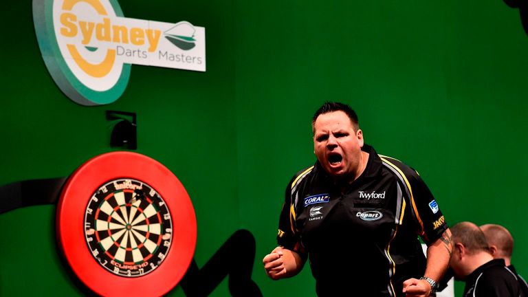 Saturday 22nd August ..Russell Pritchard .The Semi Finals of the Coral Sydney Darts Masters at the Quantas Credit  