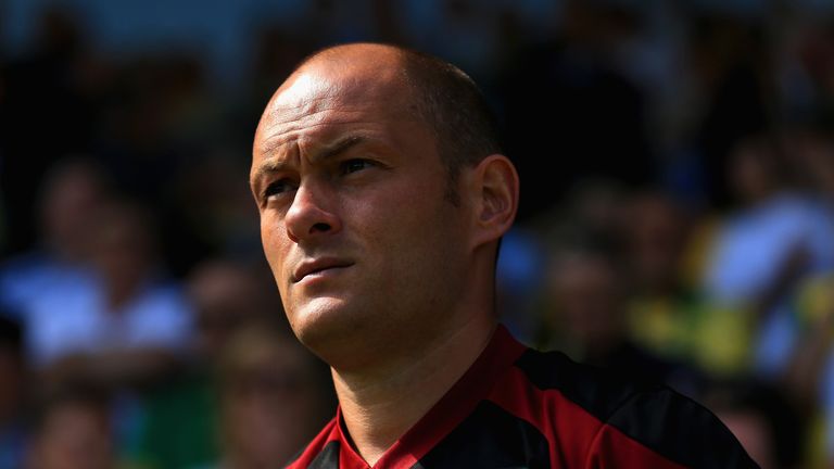 Alex Neil Manager of Norwich City looks on during the Barclays Premier League match between Norwich City and Crystal Palace 