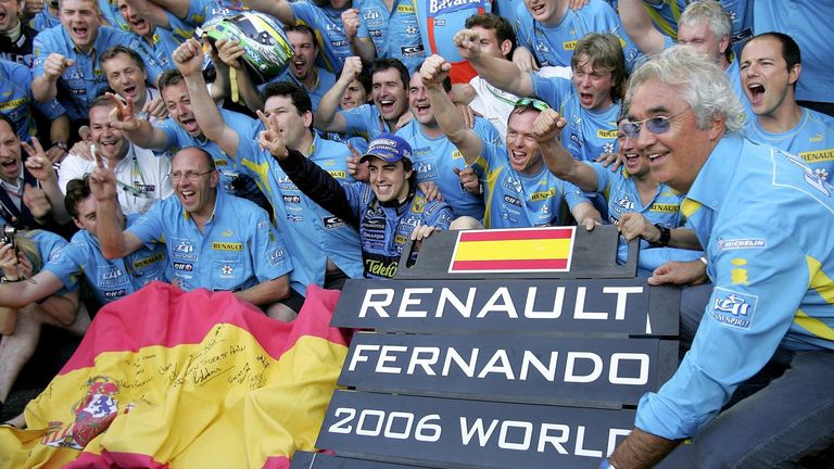 The Enstone team won back to back world titles as Renault