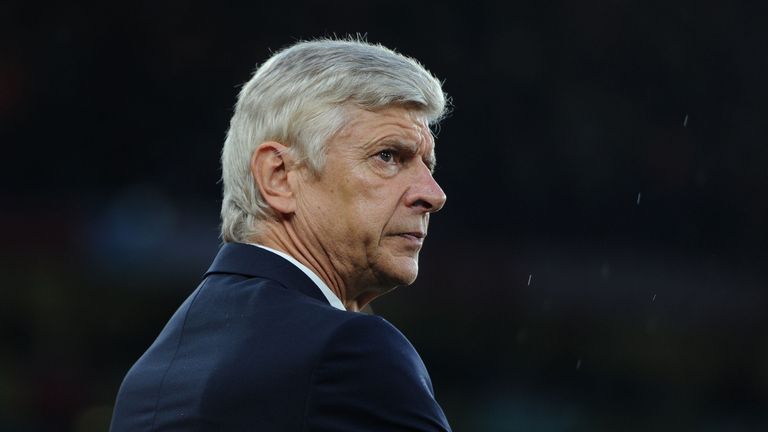 Arsene Wenger looks on during the goalless draw between Arsenal and Liverpool at the Emirates