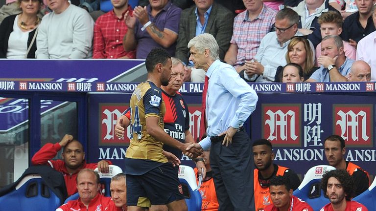 Arsene Wenger replaced Francis Coquelin with the Crystal Palace crowd calling for his dismissal
