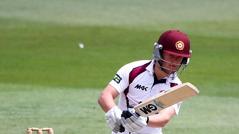 Ben Duckett in action for Northamptonshire in County Championship