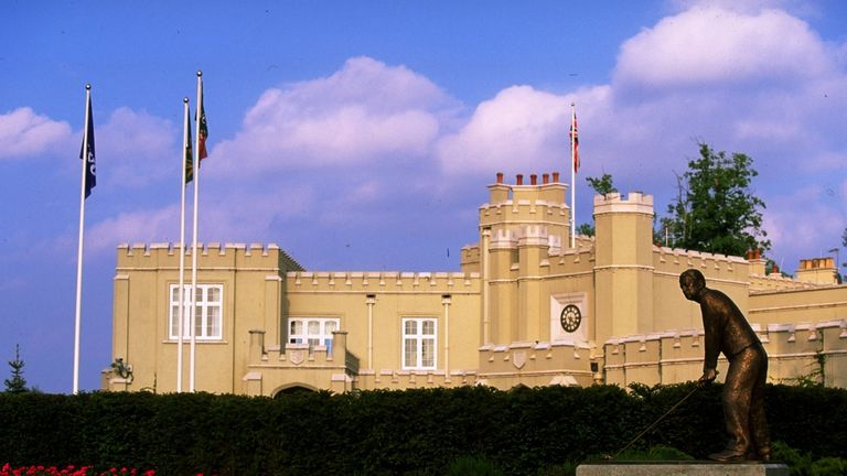 The first tee on the West Course at Wentworth, where Bernard Gallacher is a permanent fixture