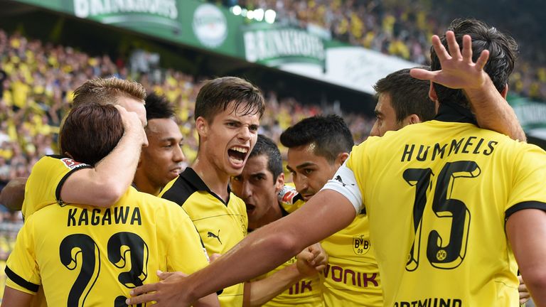 Celebrations for Borussia Dortmund