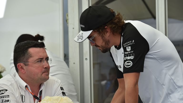 Eric Boullier and Fernando Alonso 