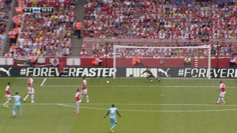 Cech was already moving in opposite direction