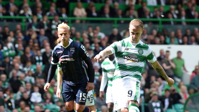 Celtic's Leigh Griffiths scores from the penalty spot