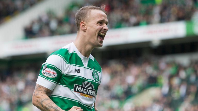 Celtic's Leigh Griffiths celebrates