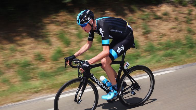 Chris Froome of Great Britain and Team Sky rides during stage six of the 2015 Tour de France